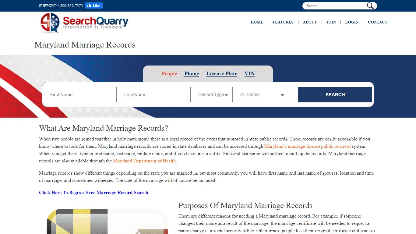 Free Maryland Marriage Records | Enter a Name & View ...