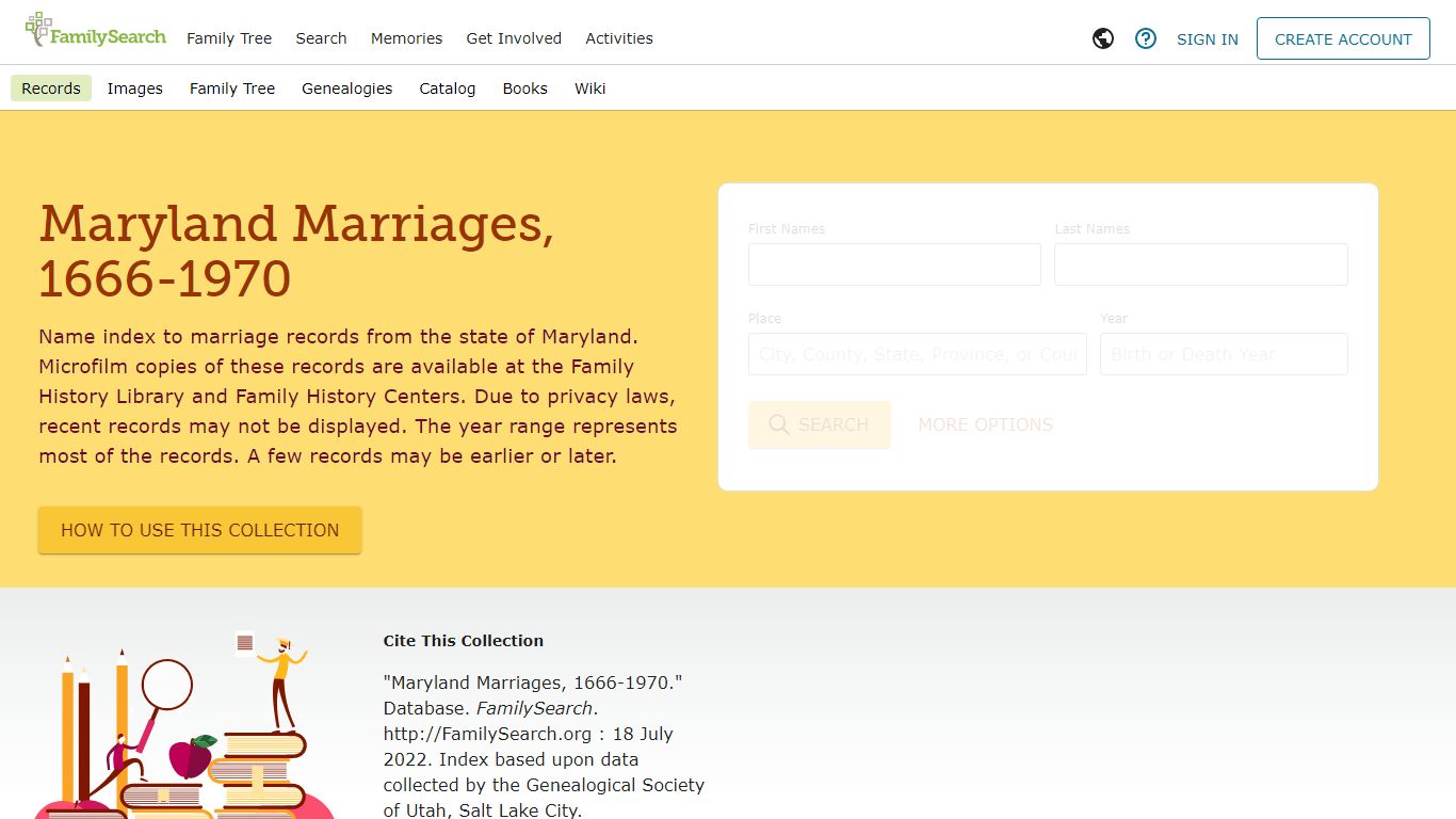 Maryland Marriages, 1666-1970 - FamilySearch